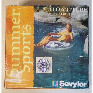 Vtg Sevylor Summer Winter Sports Inflatable Pool Float AND Snow Tube New NIB NOS